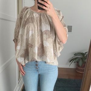 Maeve Oversized Patterned Shirt from Anthropologie